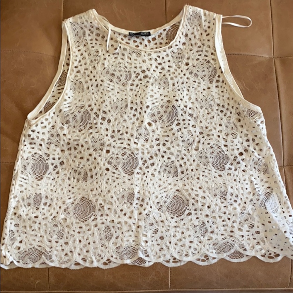 Zara shear tank top
